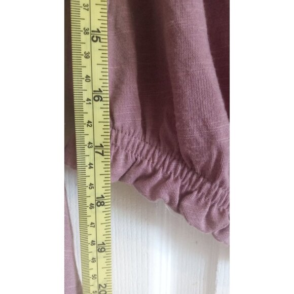 NWT Almost Famous Mauve ruffle textured long bell sleeve blouse - Picture 7 of 7